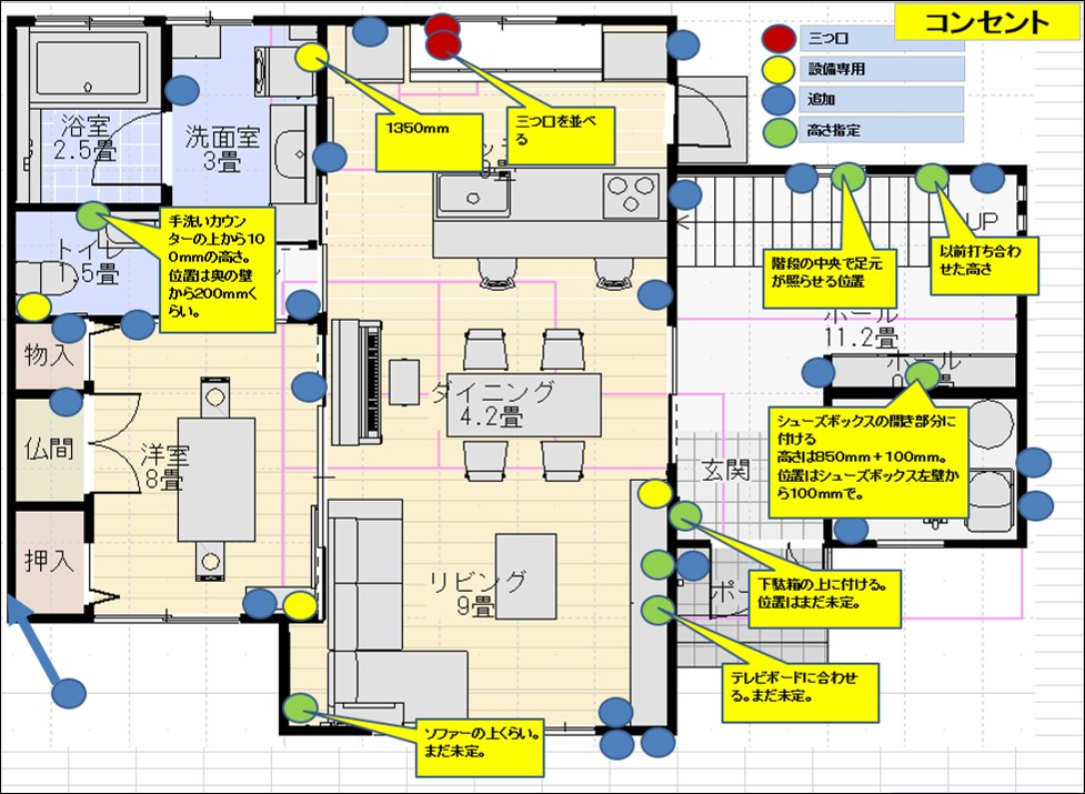 コンセントはたくさん付けることを強くおススメします 新築時のアドバイス ゆとらいむ 家づくりと暮らしｗｅｂ