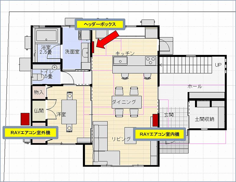 ヘッダーボックス取り付け場所はどこにする 家づくりと生活 一条工務店ｉ ｓｍａｒｔ